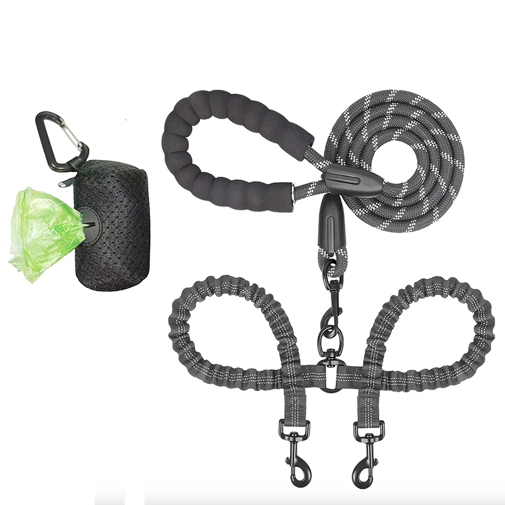 Dual Dog Coupler Leash – Walk 2 Dogs at Once