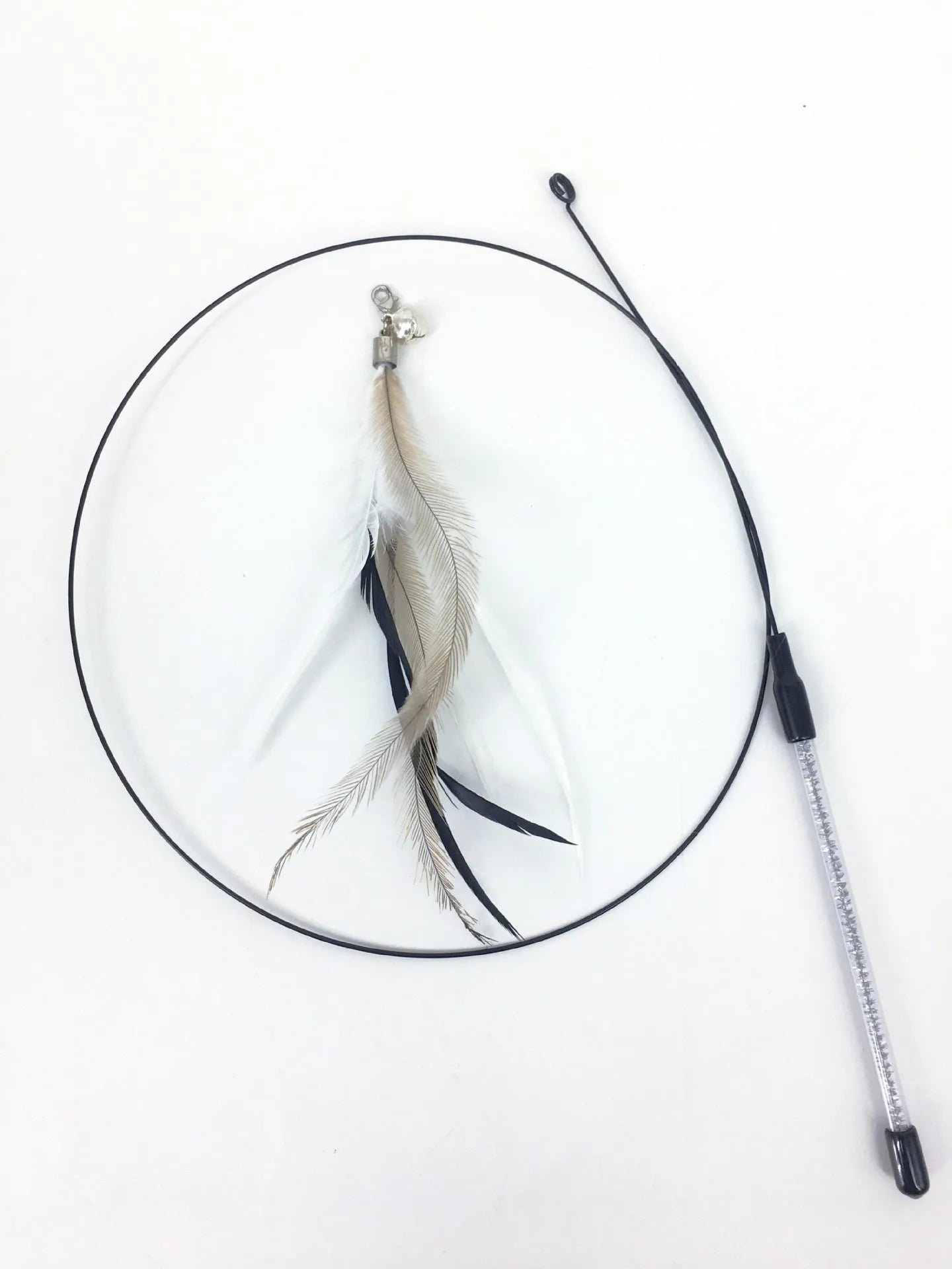 Hands-Free Suction Cup Cat Toy - Interactive Feather Wand Set