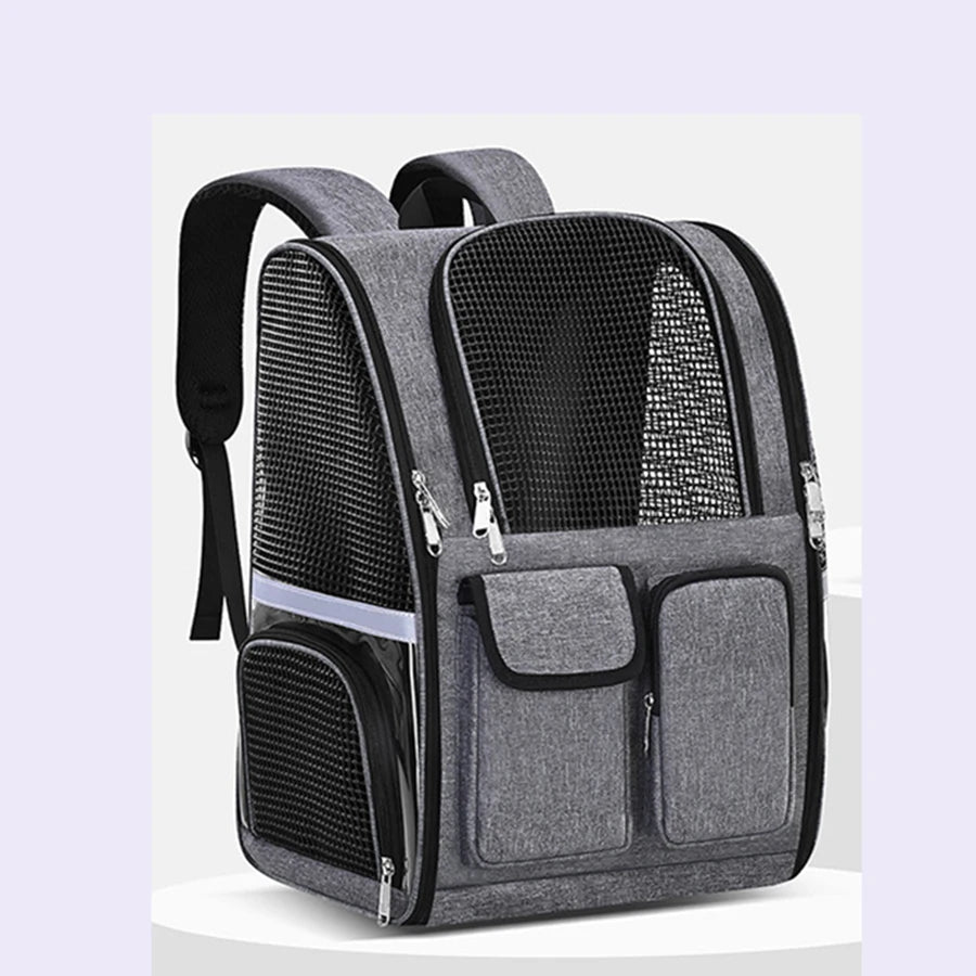 Foldable Mesh Pet Carrier Backpack