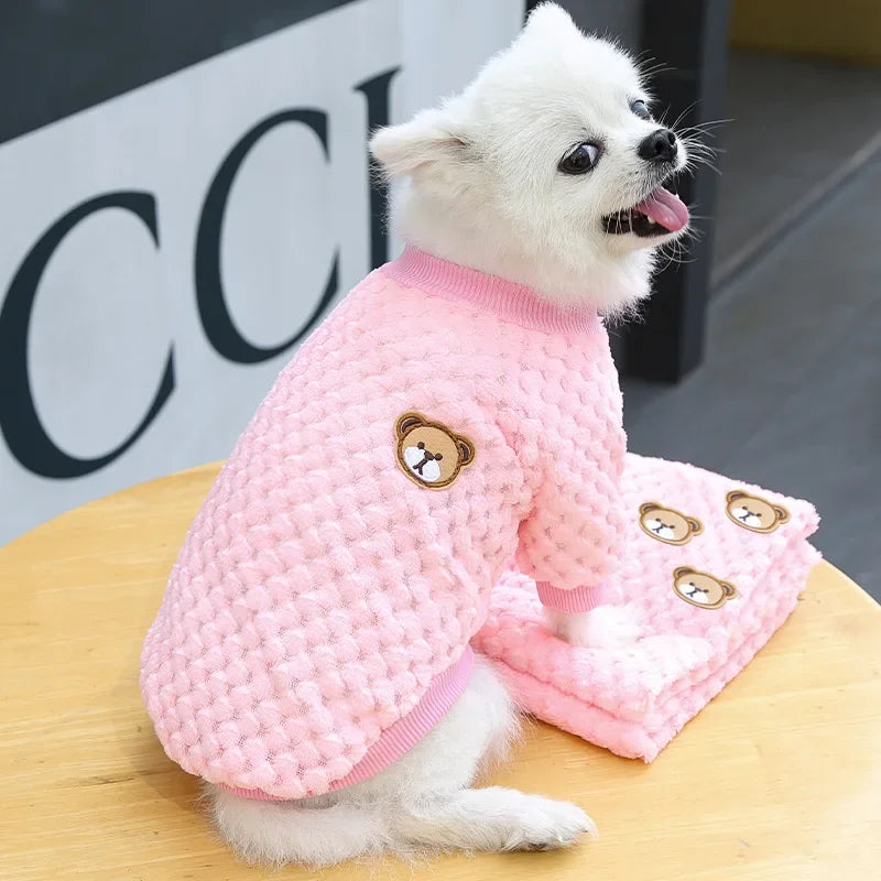 Manteau pull chaud pour chiot | Pull d'automne-hiver pour chiens et chats de petite taille