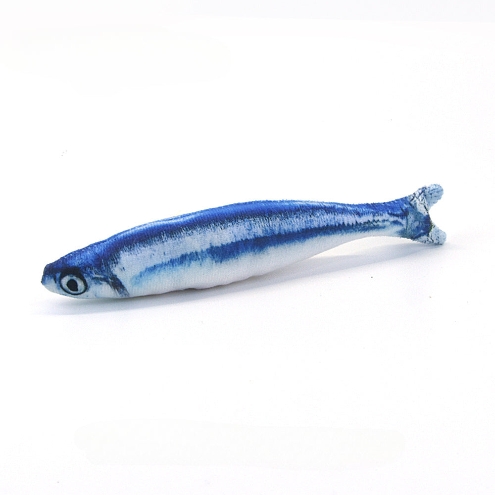Realistic Plush Fish Cat Toy Pillow