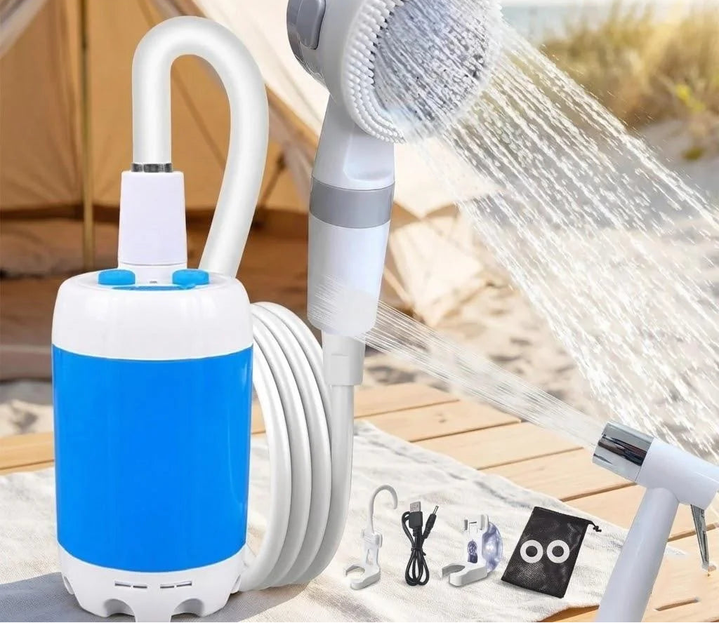 Rechargeable Portable Outdoor Shower Pump with 2m Hose