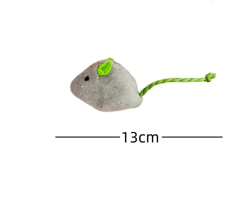 Plush Mouse Cat Toy - Colourful Catnip Mice for Kittens (20 Pack)