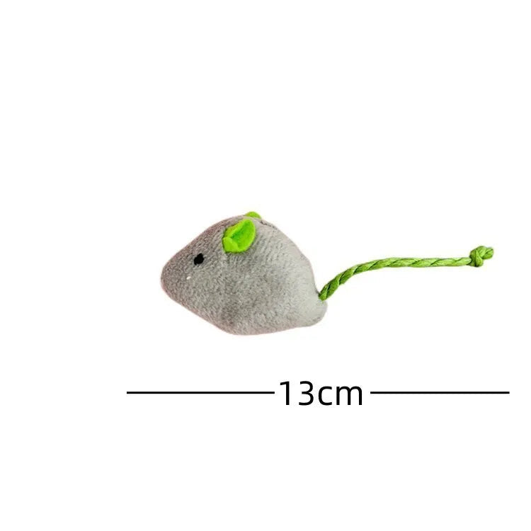 Catnip Filled Mouse Toys with Rattle