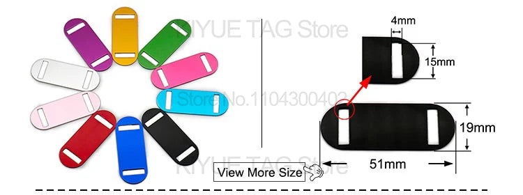Personalised Aluminium Pet ID Tags – Pack of 100