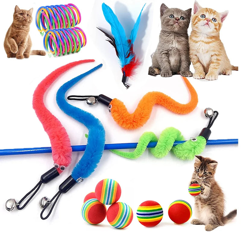 Lot de recharges pour canne à pêche pour chat