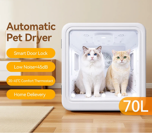 70L Smart Pet Dryer Box with 360° Drying & Auto Temperature Control