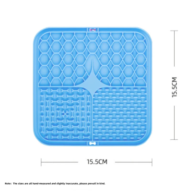 Silicone Lick Mat with Suction Cup for Dogs – Bath Distraction & Slow Feeding