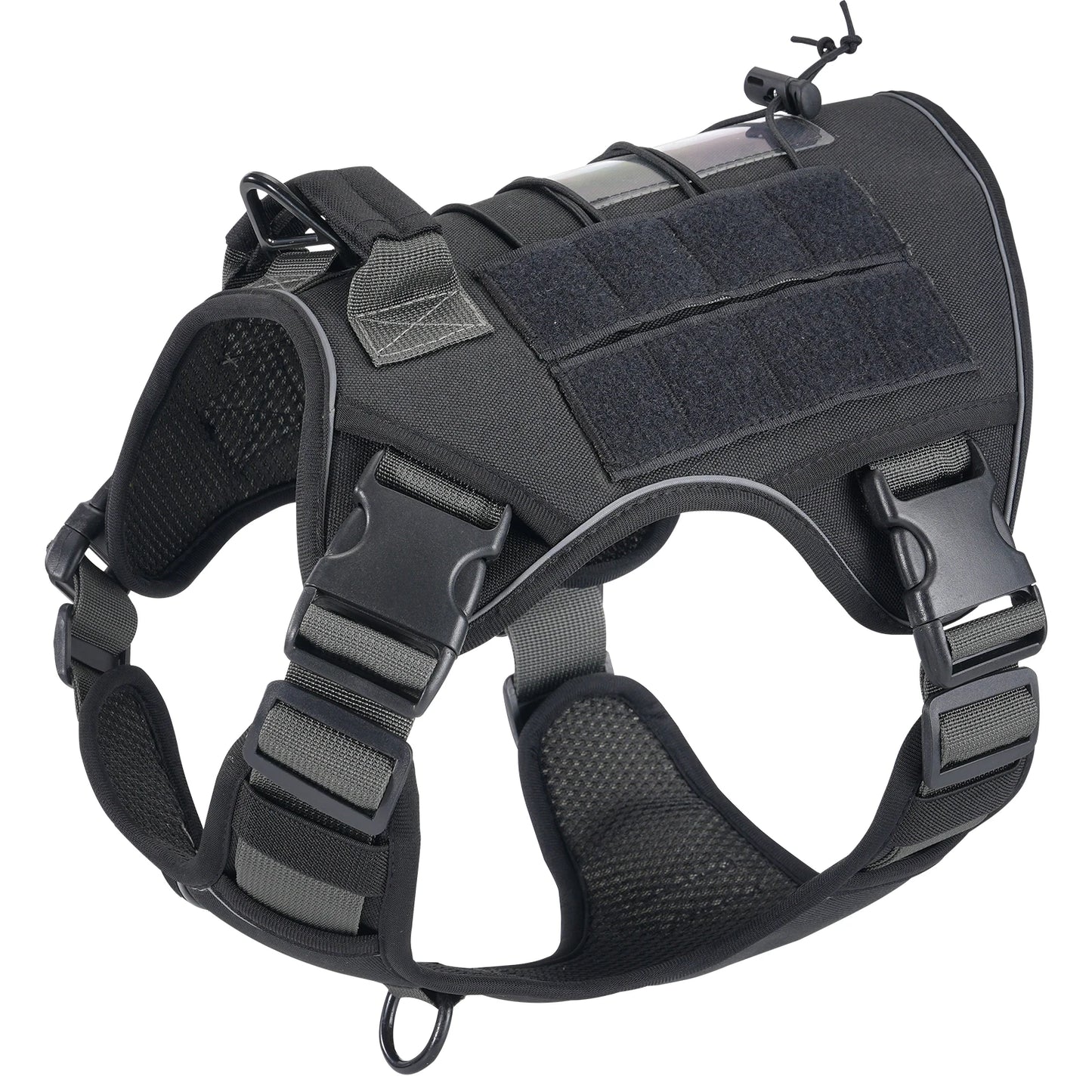 Tactical No-Pull Dog Harness — Reflective Adjustable Working & Training Vest for Small, Medium & Large Dogs