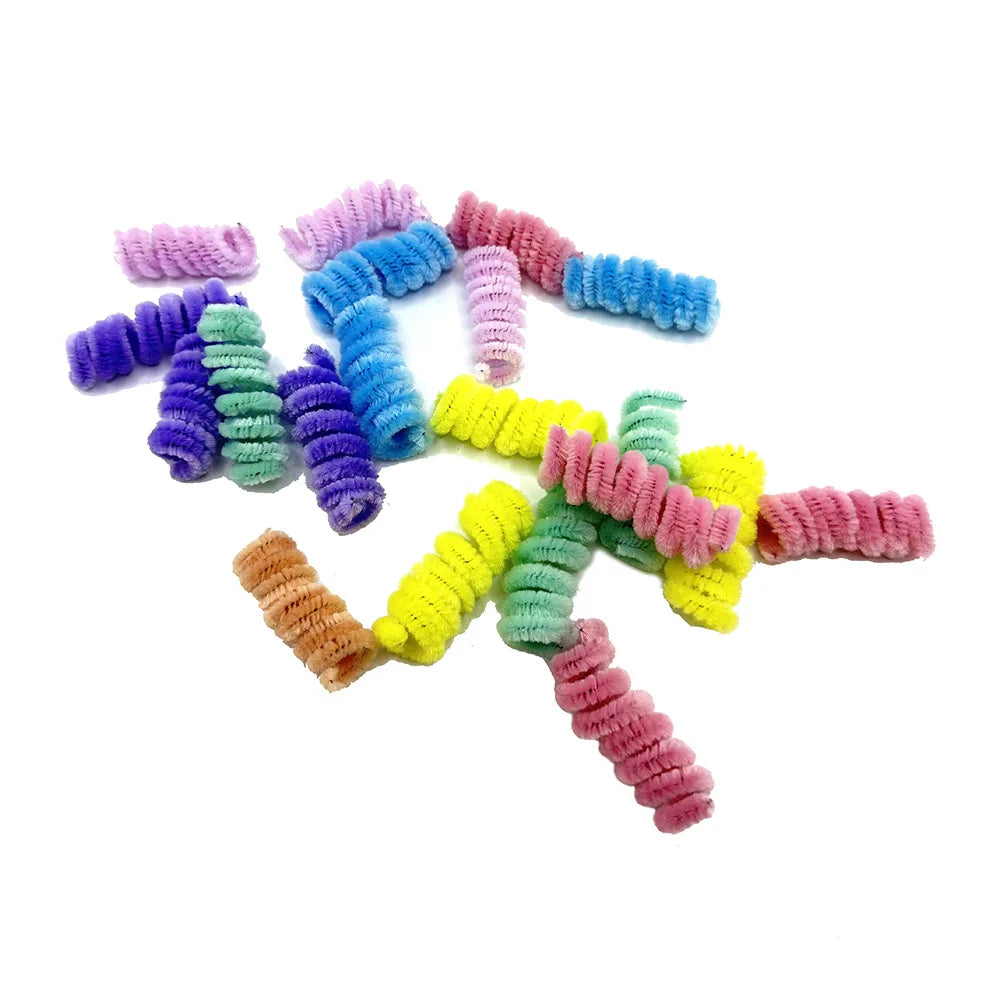 Colorful Coil Spring Cat Toys – 10 Pack