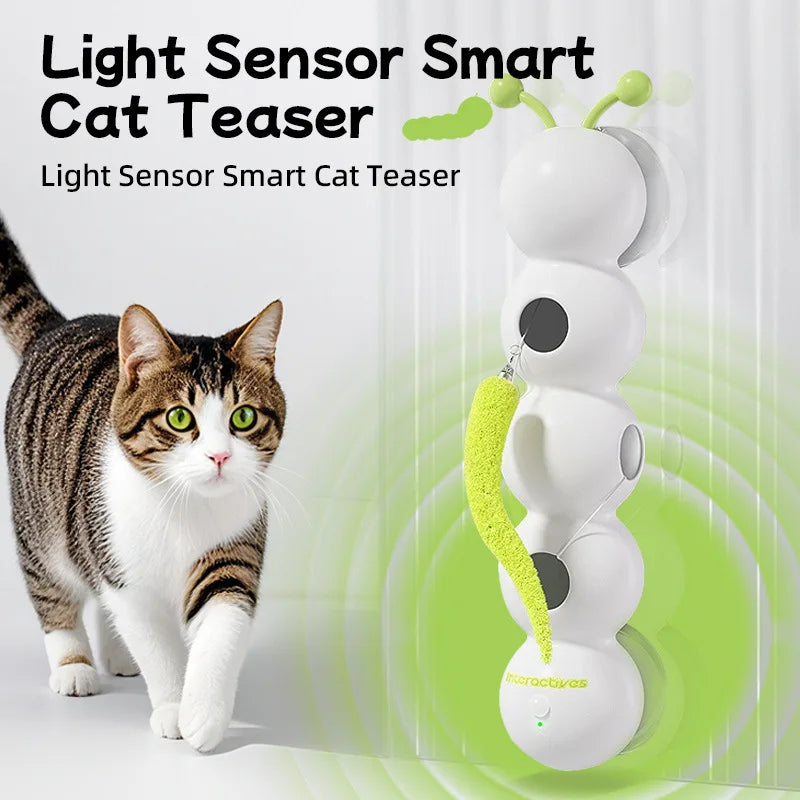 Rechargeable Cat Teaser Toy – Automatic Worm & Tail Game