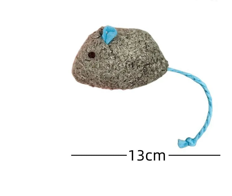 Plush Mouse Cat Toy - Colourful Catnip Mice for Kittens (20 Pack)