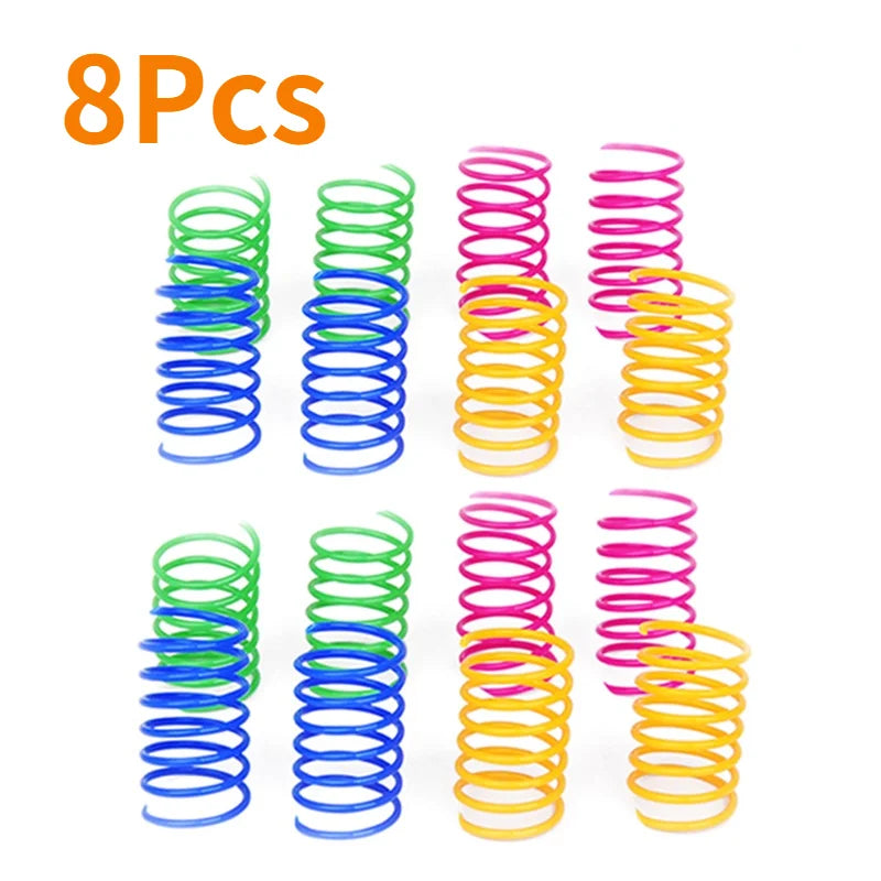 Colorful Spring Cat Toys - Interactive Coil Toys for Kittens (Multi-Pack)