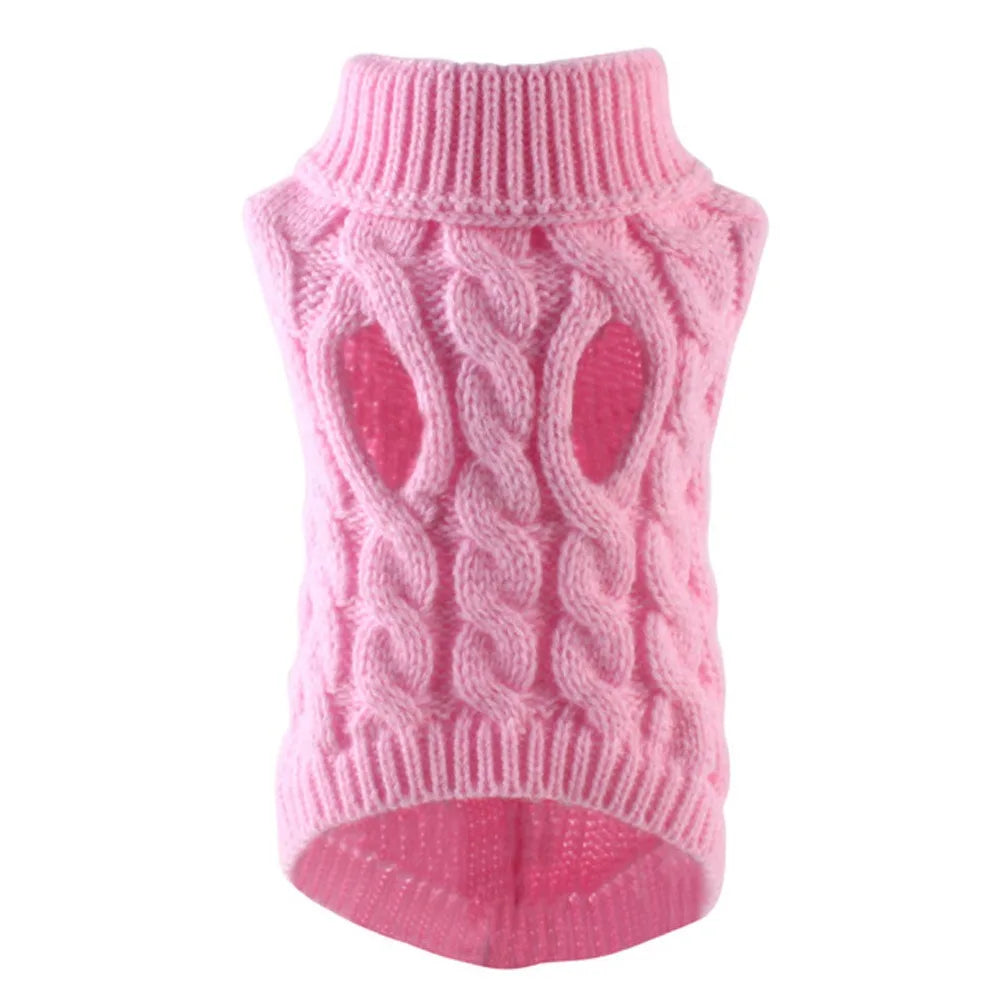 Pull en tricot pour chien | Pull chaud d'automne et d'hiver pour petits chiens et chiots