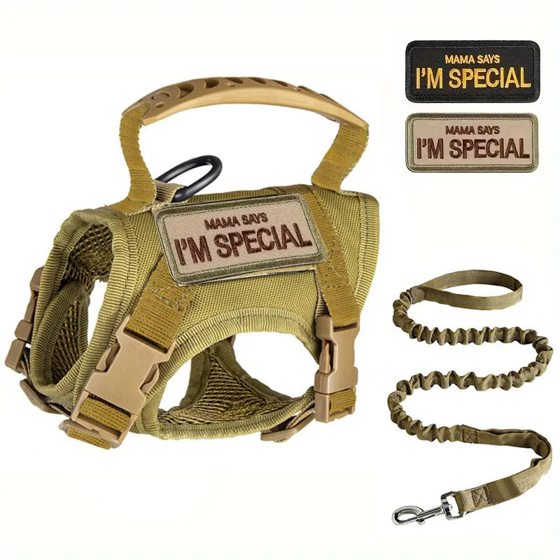 Tactical Vest Harness for Cats & Small Dogs with Bonus Stickers