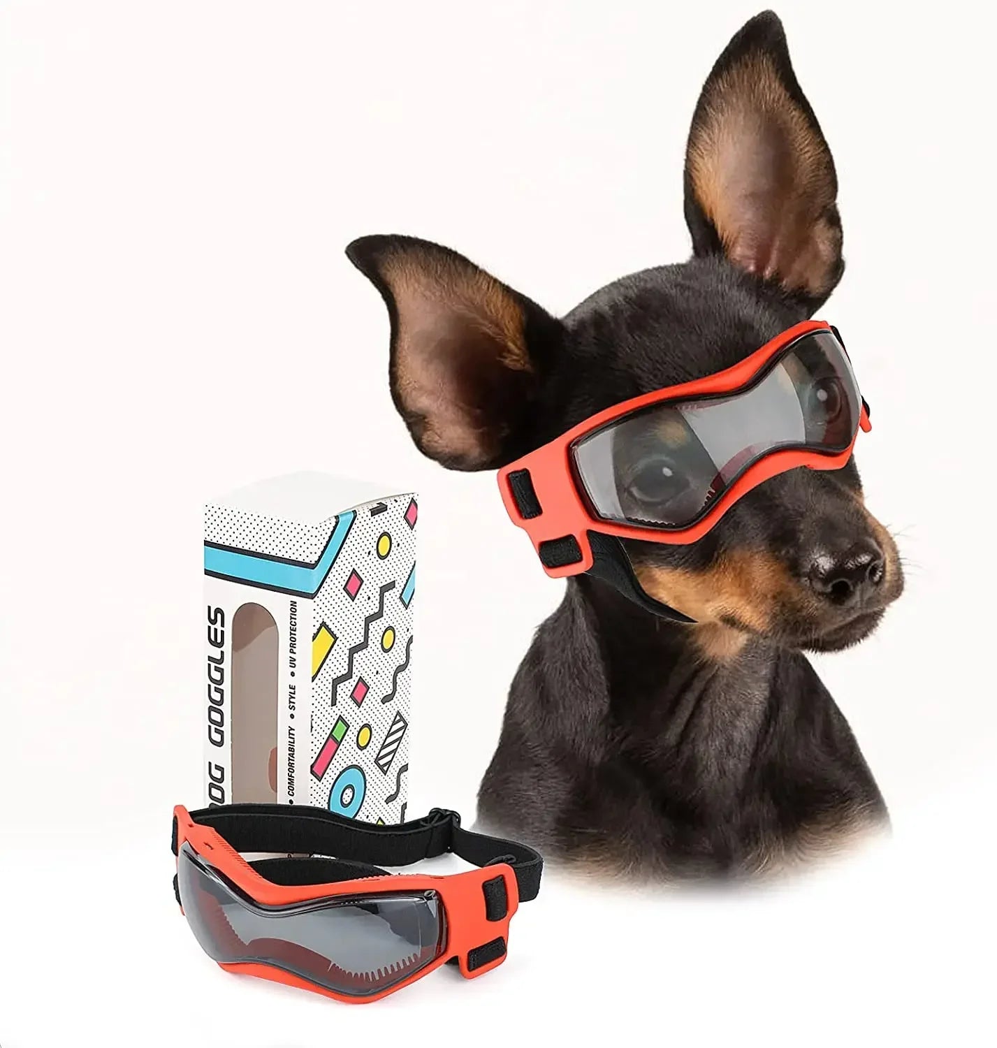 Lunettes pour chien de petite race - Lunettes de soleil de protection UV pour chiots
