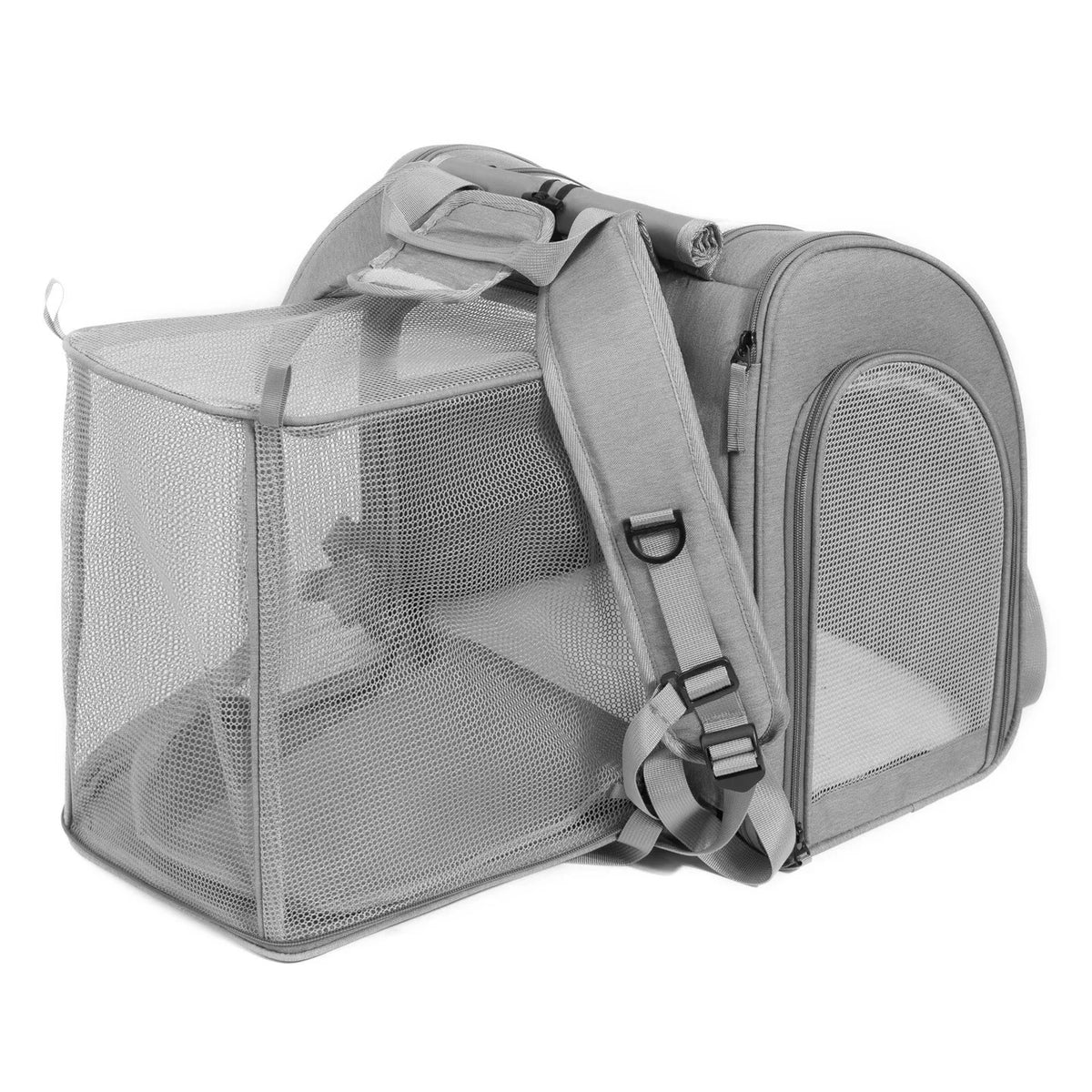 Expandable Mesh Pet Carrier for Cats & Small Dogs