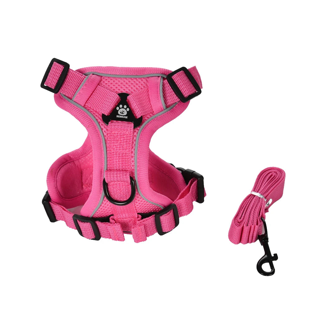 Escape-Proof Reflective Cat Harness & Leash Set — Breathable Vest for Outdoor Walking