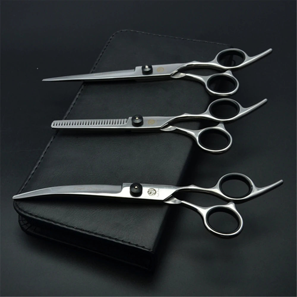 Professional Dog Grooming Scissors Set - 6" & 7" Stainless Steel