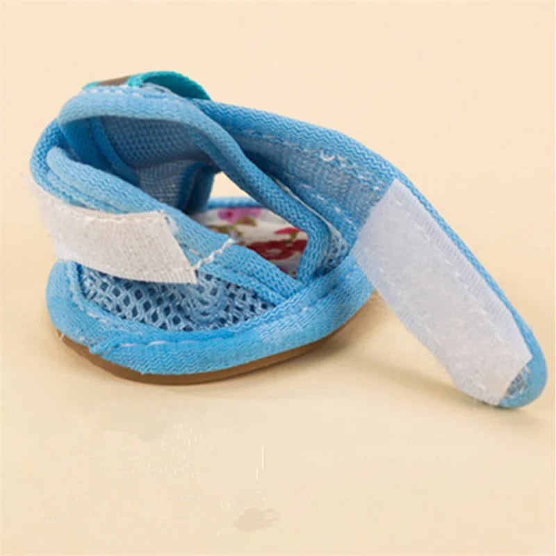 Mesh Sandal Shoes for Small Dogs & Cats — Set of 4