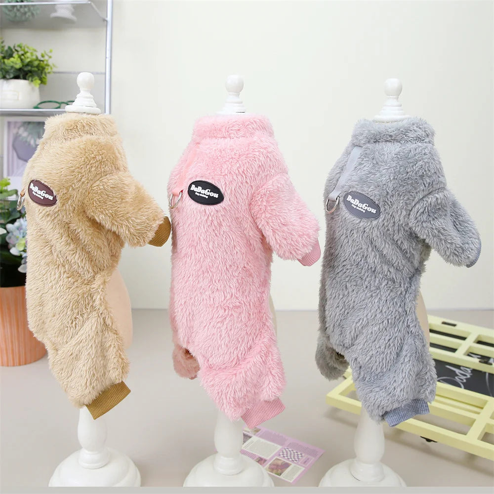 Warm Fleece Jacket & Jumpsuit for Cats and Small Dogs