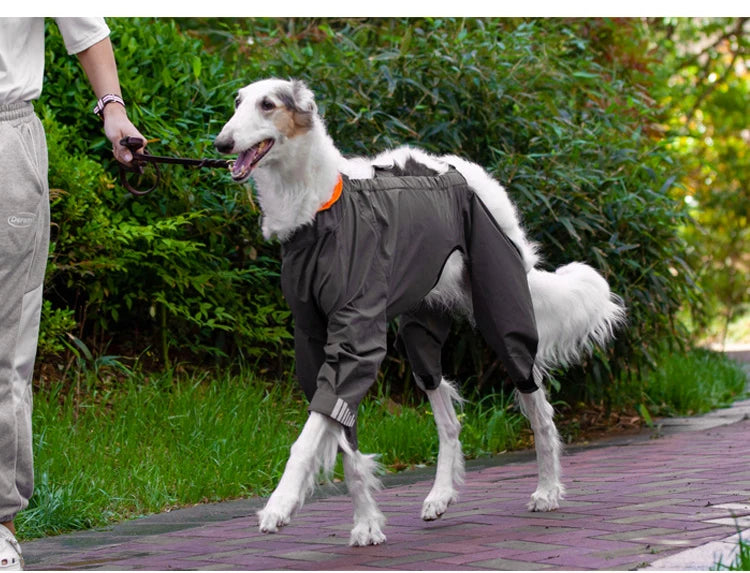 Waterproof Dog Raincoat Jumpsuit for Medium & Large Dogs