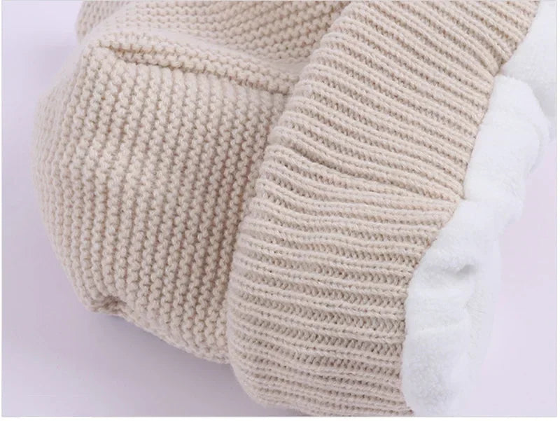 Knitted Winter Hat for Medium & Large Dogs