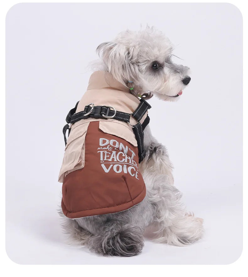 Reflective Winter Vest Harness Jacket for Dogs & Cats