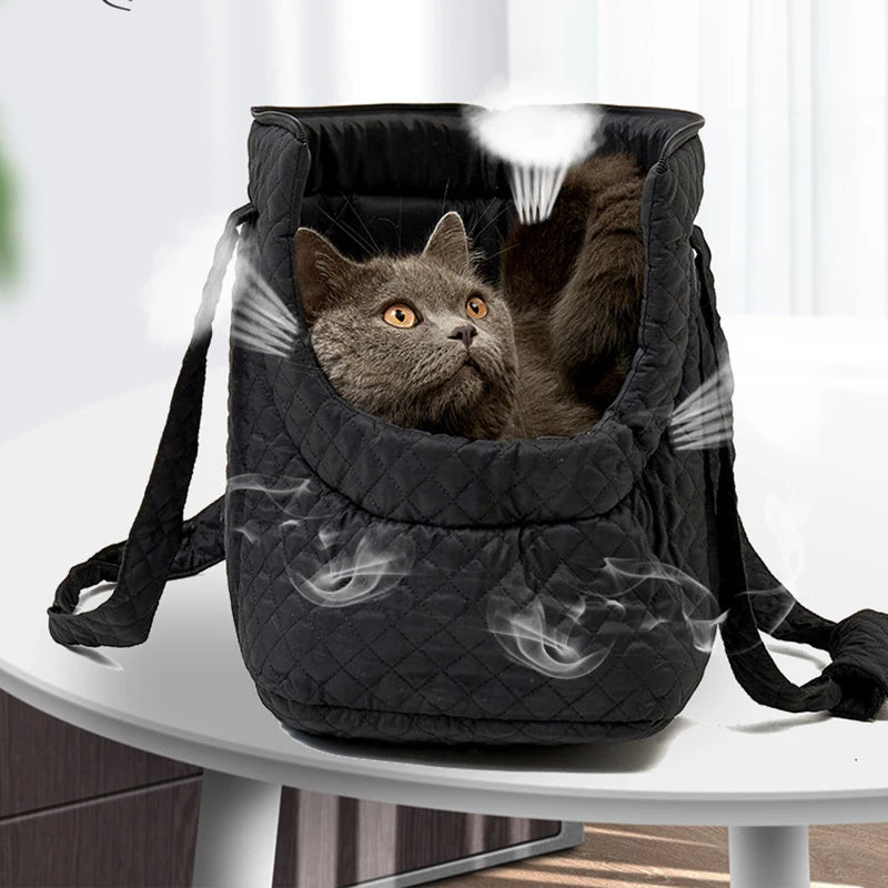 Plush Pet Carrier Handbag for Cats & Small Dogs