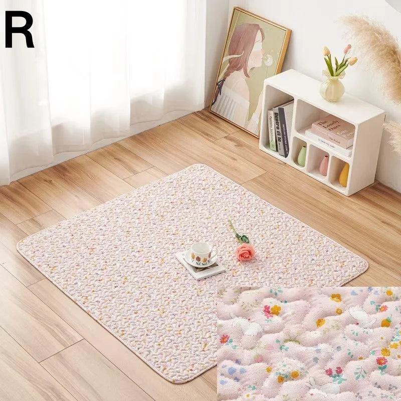 Washable Cotton Pet Floor Mat – Multi-Use Bedding Pad