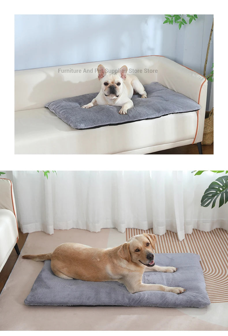 Self-Heating Thermal Pet Mat for Dogs & Cats – Washable Anti-Slip Kennel Pad, Sizes S–XL