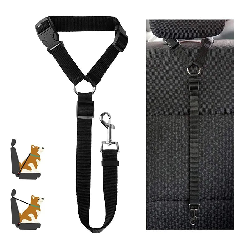 Harnais réglable et ceinture de sécurité pour chien
