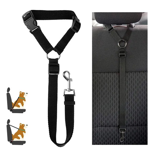 Adjustable Dog Harness and Car Seat Belt
