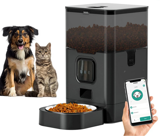 Women's Smart Automatic Pet Feeder with WiFi Control - 4L Large Capacity