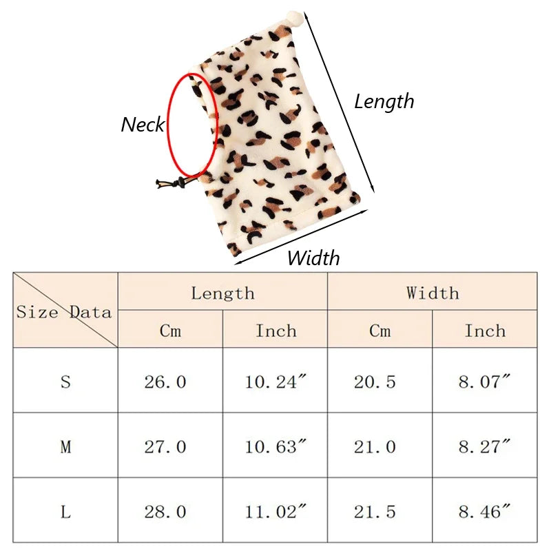 Fleece High-Neck Windproof Hat for Dogs & Cats