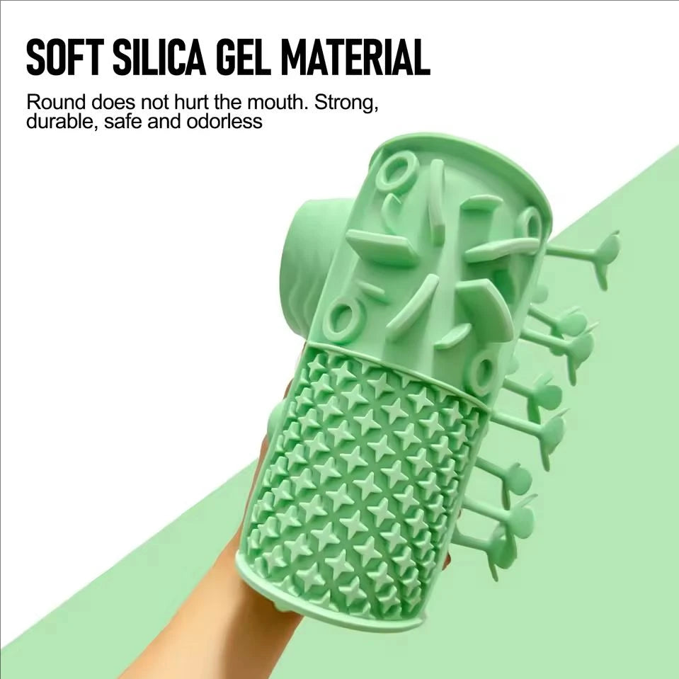 Silicone Lick Mat with Suction Cup for Dogs — Slow Feeder & Bath Distraction
