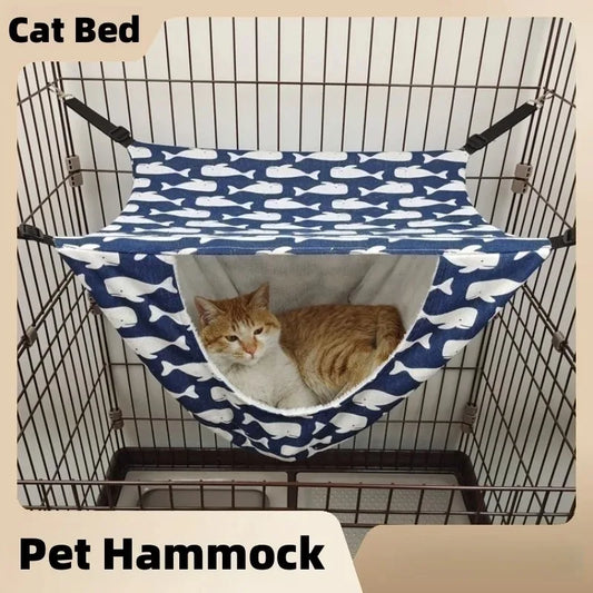 Cat Hammock Bed - Hanging Summer Cage Accessory