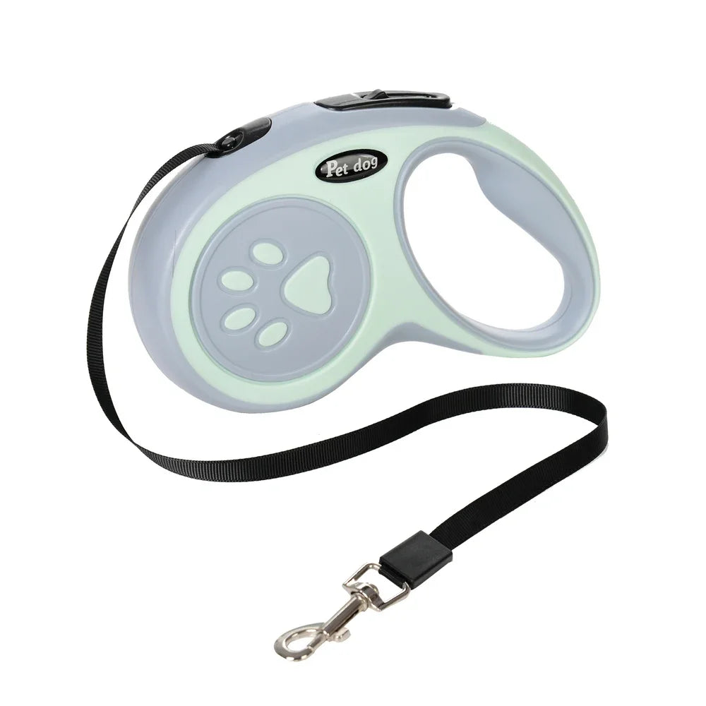 Retractable Dog Leash with One-Button Lock
