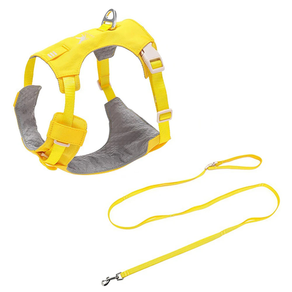 Lightweight Dog Harness & Leash Set Anti-Pull Escape-Proof Pet Walking Lead for Small Medium Large Dogs