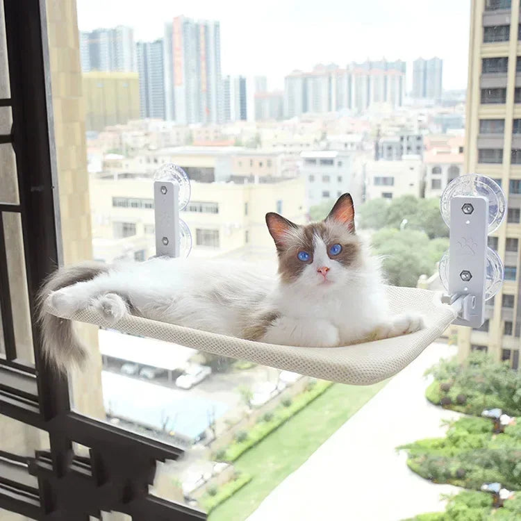 Window Cat Hammock – Suction Cup Sunbathing Cat Bed