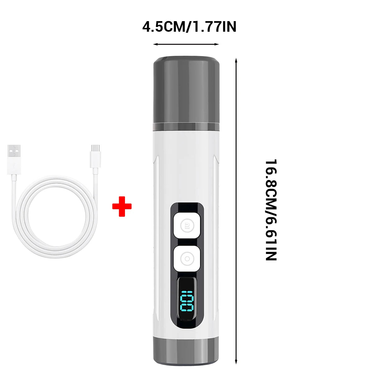 Electric Pet Nail Grinder with LED Light & 3-Speed Control