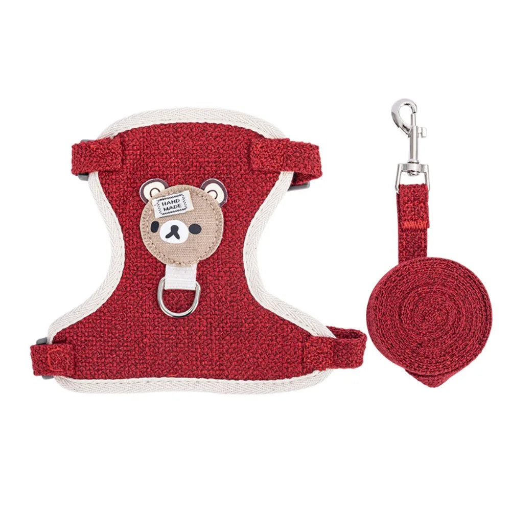 Maillot de corps Gilet Harnais et laisse pour petits chiens et chats