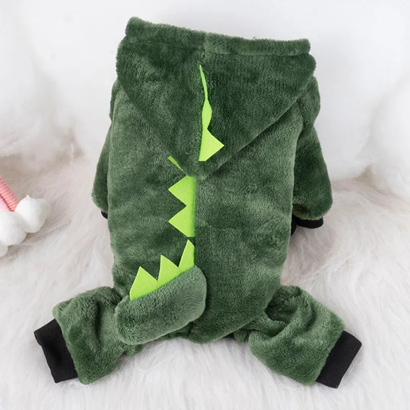 Dinosaur Cosplay Hoodie & Warm Jacket for Small & Medium Dogs