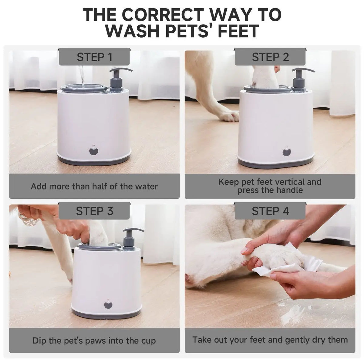 Electric Paw Cleaner for Dogs & Cats