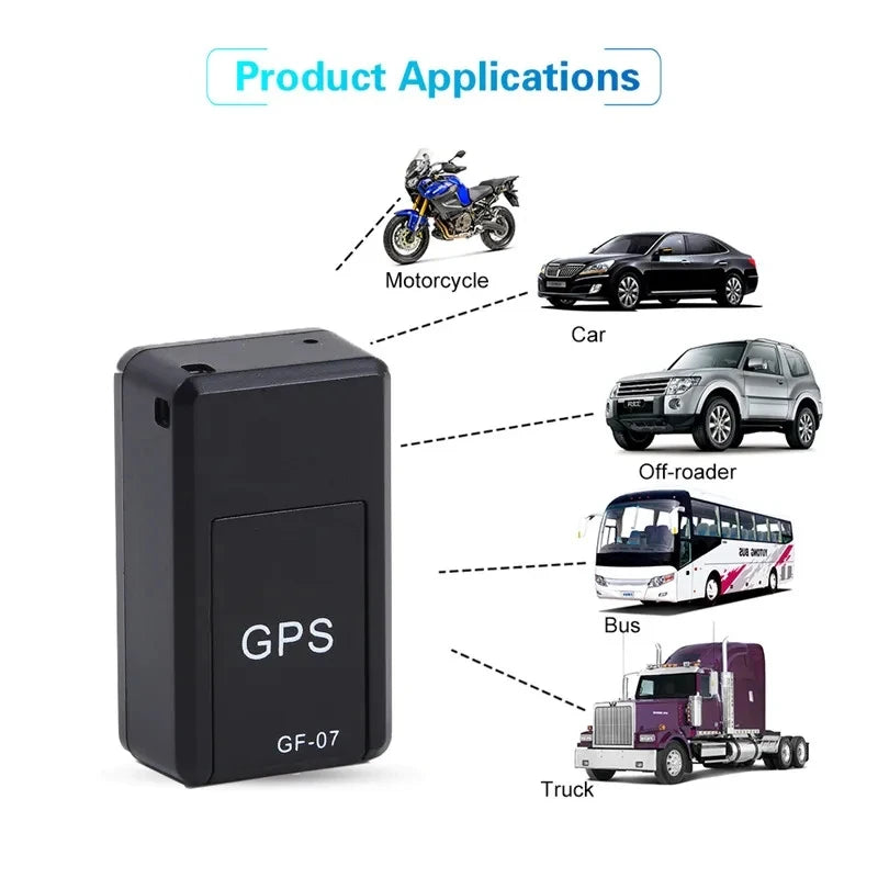 GF07 Mini Magnetic GPS Tracker for Cars, Bikes & Bicycles