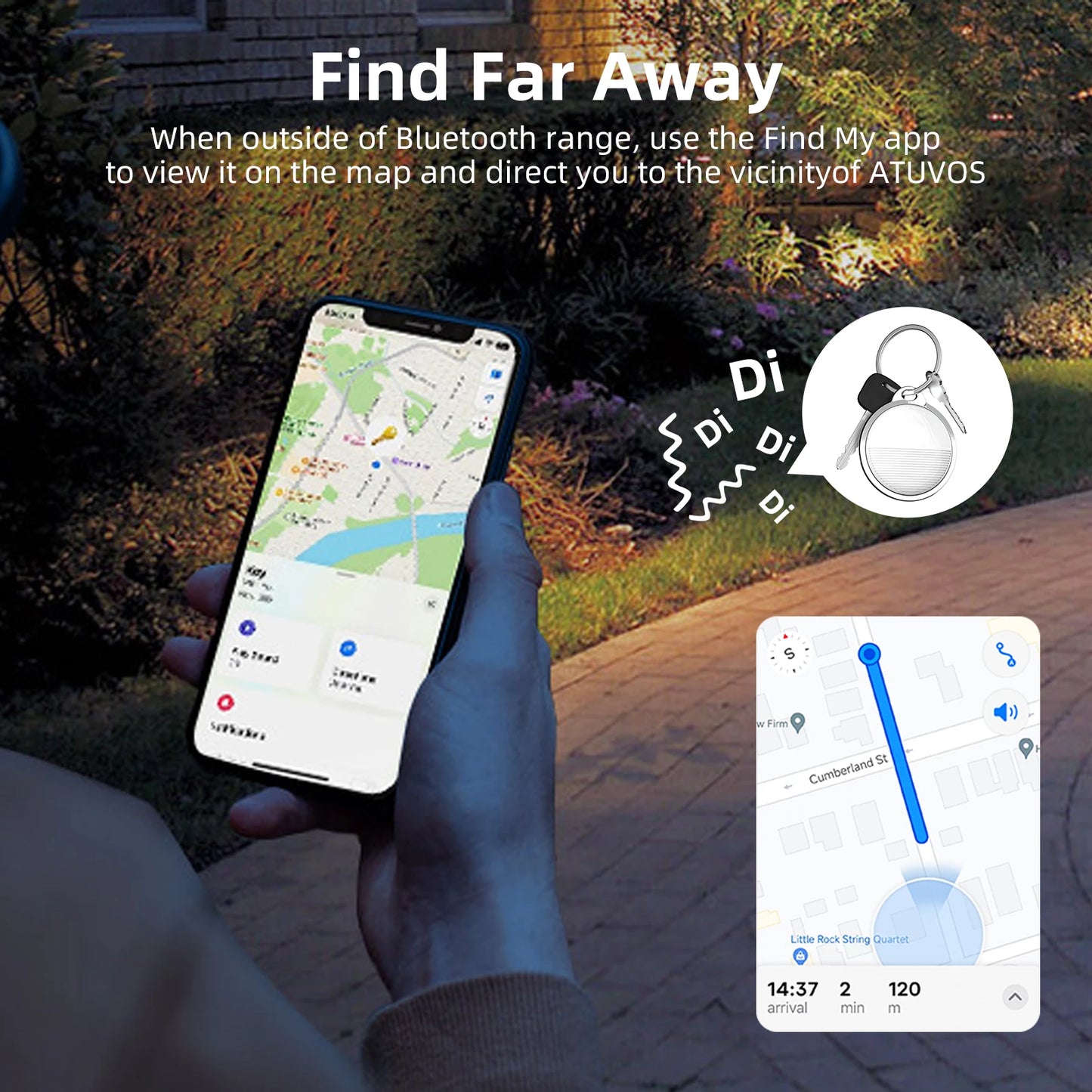 Apple Find My Tracker Tag — Waterproof, 1-Year Battery, Multi-Pack Options