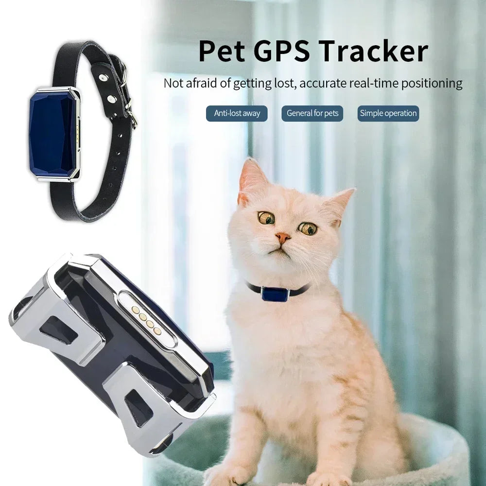 Waterproof GPS Pet Collar Tracker with WiFi & Real-Time Tracking
