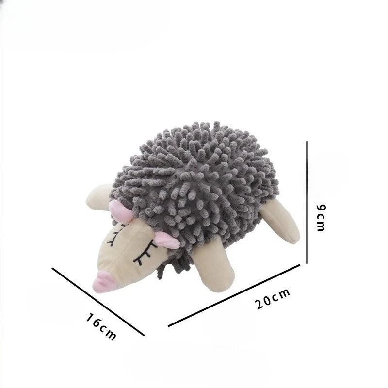 Peluche de créature marine en velours pour chien - Jouet à mâcher couineur pour petits chiens
