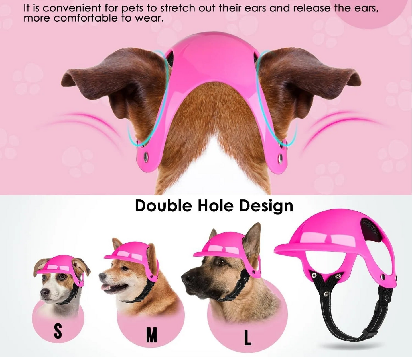 Ensemble lunettes et casque pour chien - Lunettes de soleil de protection UV pour grands chiens