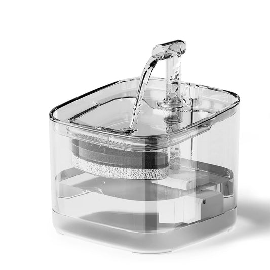 2.2L Silent Pet Water Fountain with Visible Filtration - Automatic Dispenser for Cats & Dogs